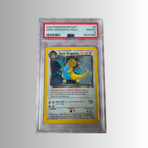 Dark Dragonite Holo - Team Rocket - PSA 8