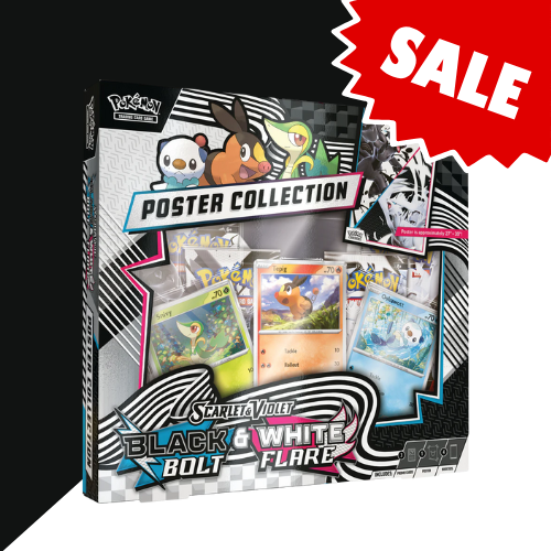 White Flare & Black Bolt Poster Collection box
