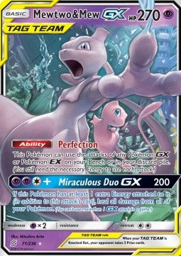 Mewtwo & Mew GX (UNM 71) - NM