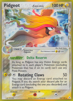 Pidgeot δ Delta Species (HP 14) - NM