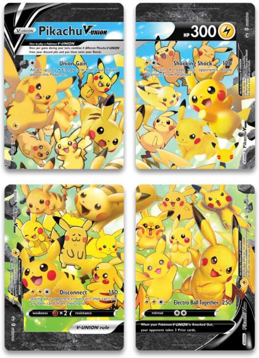 Pikachu V-union Set (SWSH 139-140-141-142) - NM
