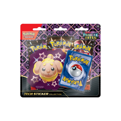 Pokemon Paldean Fates Tech Sticker Collection – Shiny Fidough